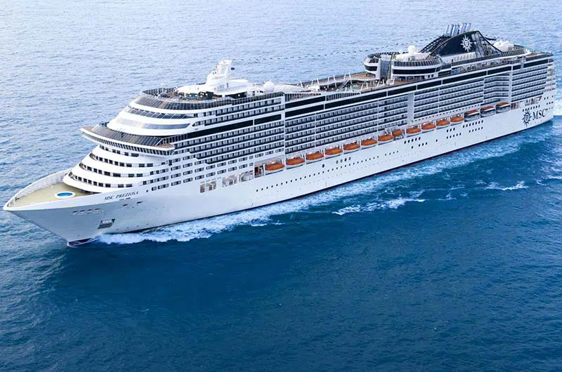 邮轮船只图片 地中海邮轮珍爱号(MSC Preziosa)